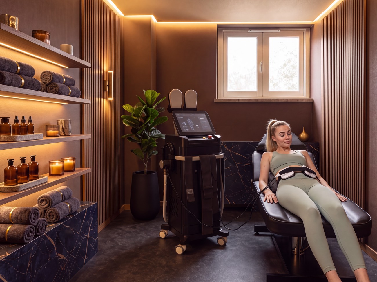 Novo Sculpt, EMS, på Noir Glow Skin i Eskilstuna